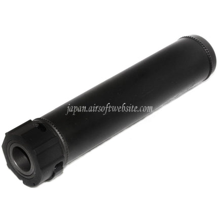 5KU 193mm SOCOM556 AR QDサプレッサー サイレンサーA フラッシュハイダー付き -14mm CCW 反時計回りネジバレルライフルに適合 エアソフト ブラック