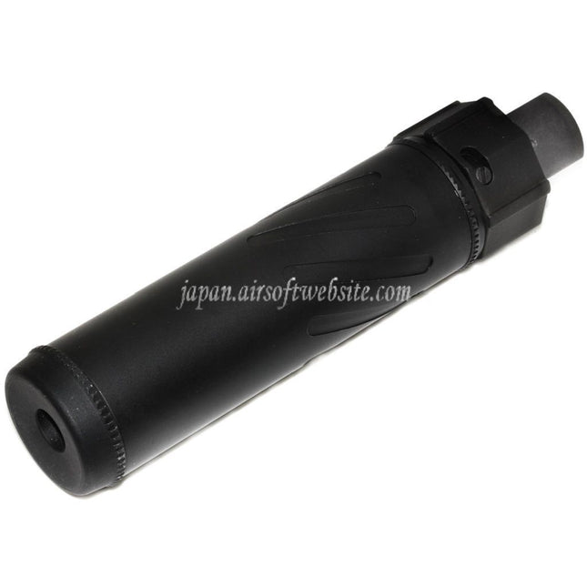 5KU 153mm/173mm SOCOM556 RC QDサプレッサー サイレンサー フラッシュハイダー付き -14mm CCW 反時計回りネジバレルライフルに適合 エアソフト ブラック