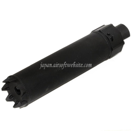 5KU 170mm/191mm SOCOM MG モンスターQDサプレッサー サイレンサーフラッシュハイダー付き -14mm CCW 反時計回りネジバレルライフル エアソフトガン ブラック