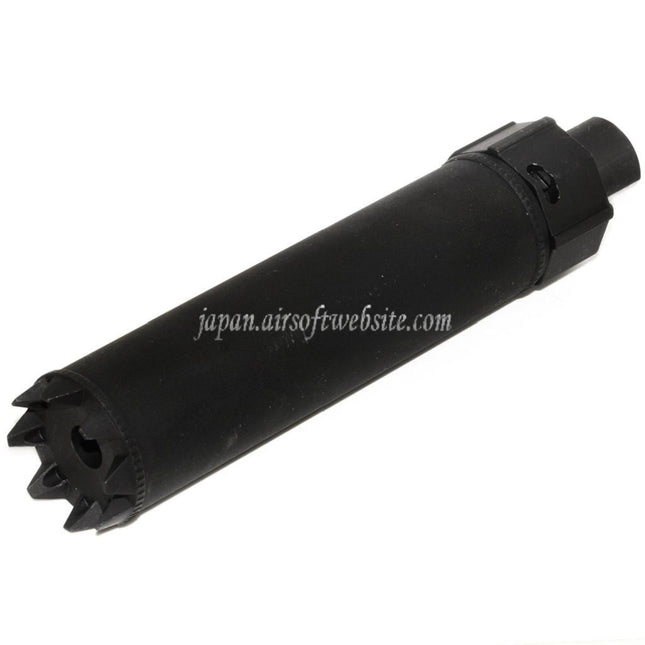 5KU 170mm/191mm SOCOM MG モンスターQDサプレッサー サイレンサーフラッシュハイダー付き -14mm CCW 反時計回りネジバレルライフル エアソフトガン ブラック