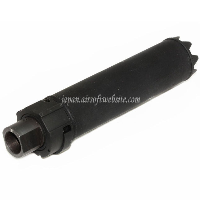 5KU 170mm/191mm SOCOM MG モンスターQDサプレッサー サイレンサーフラッシュハイダー付き -14mm CCW 反時計回りネジバレルライフル エアソフトガン ブラック