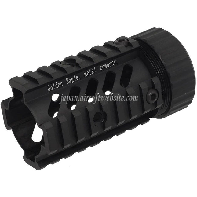 GOLDEN EAGLE 4面8スロットレール ショートタイプ スタビーフリーフロート RISハンドガードレールシステム M4 M16シリーズAEGライフルエアソフトガンに適しています ブラック