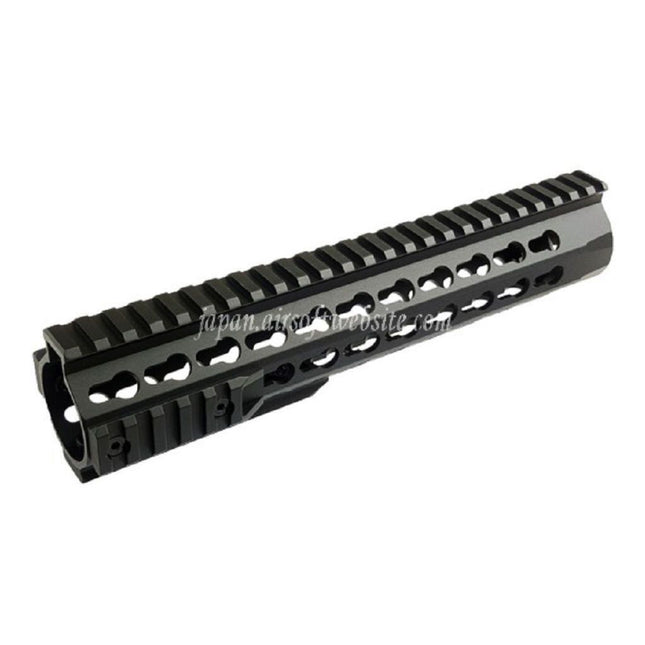 CYMA アルミ製 10インチ 255mm キーモッドハンドガードレールシステム 東京マルイ APS CYMA M4 M16シリーズ AEGライフル対応 ブラック