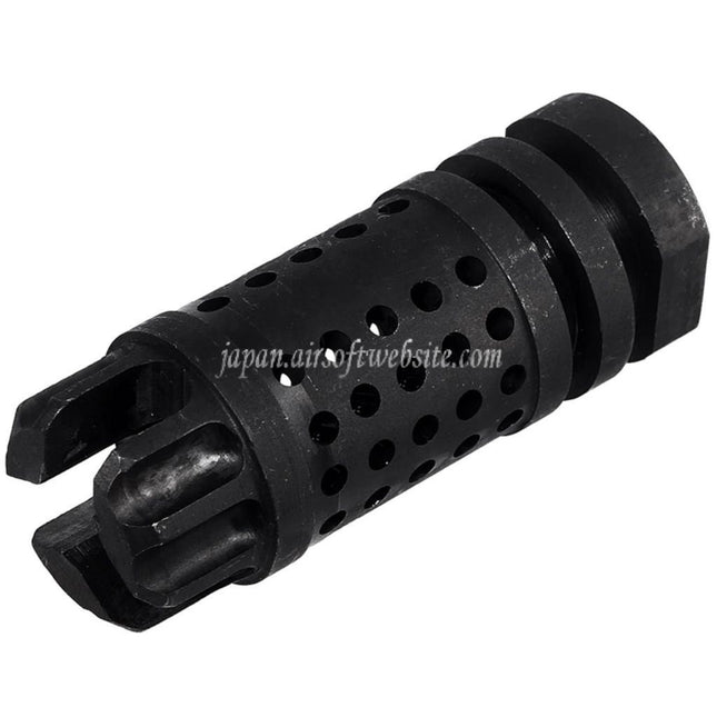5KU M4SD II フラッシュハイダー（-14mm CCW 反時計回りネジ式バレルライフル用）ブラック