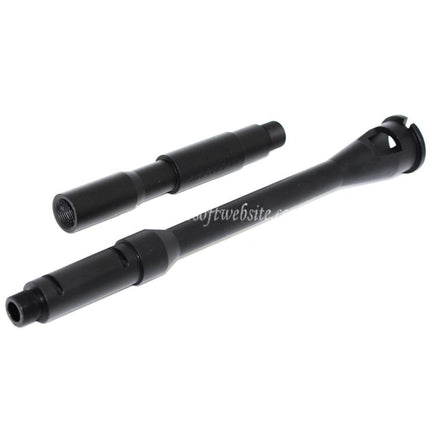 5KU 14.5インチ アルミ製 M4A1 アウターバレル -14mm CCW 反時計回りネジ WA M4 M16シリーズ GBBライフル対応 エアソフトガン ブラック