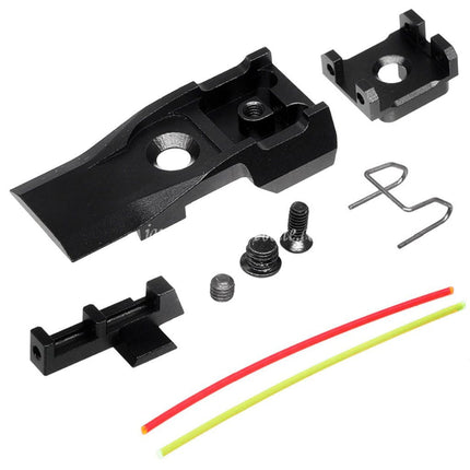 AIP CNCアルミ製調整式リアサイトセット  東京マルイ Hi-Capa 5.1シリーズ GBBピストル エアソフトガンに適合