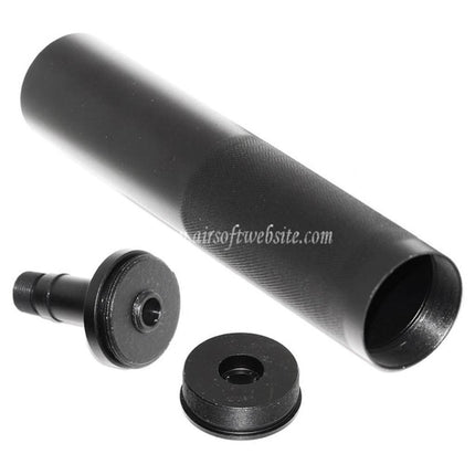AIRSOFT WEBSITE タイプサイレンサー -/+14mm CW/CCW（正ネジ/逆ネジ） アダプター付き  東京マルイ WELL R2 Vz61 スコーピオン AEP サブマシンガンに適合