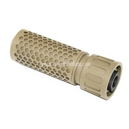 5KU 125mm 5インチ KACスタイル QDC/CQBサプレッサー サイレンサー（フラッシュハイダー付き）-14mm CCW 反時計回りネジバレルライフルに適エアソフト合