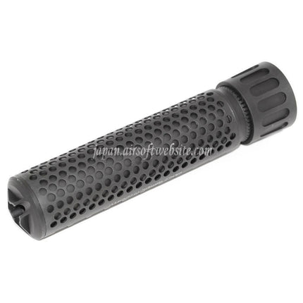 5KU 179mm 7インチ KACスタイル QDC/CQBサプレッサー サイレンサー（フラッシュハイダー付き）-14mm CCW 反時計回りネジバレルライフルに適エアソフト合