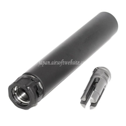 5KU 213mm SOCOM762 RCサプレッサー サイレンサー（フラッシュハイダー付き）-14mm CCW 反時計回りネジ式バレルライフルエアガン用