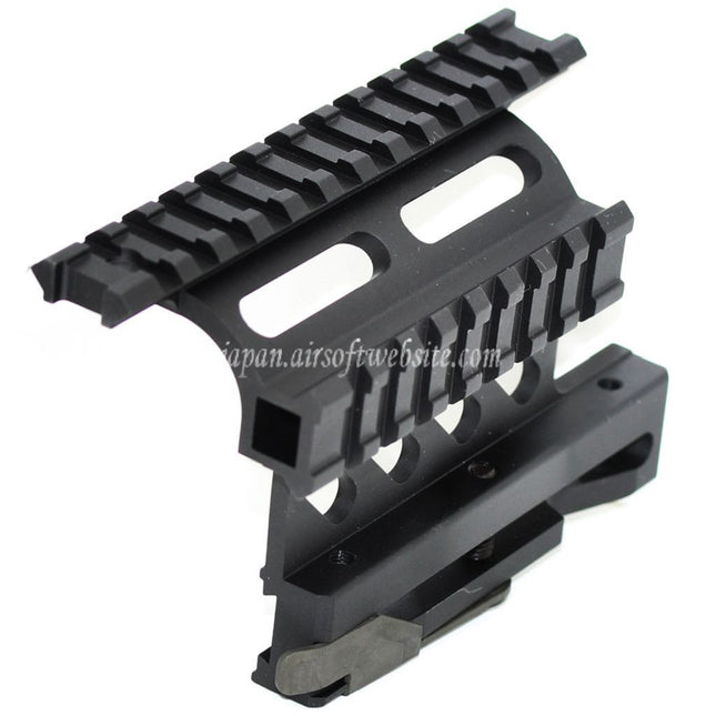 Airsoft Website 20mmピカティニーレール QDサイドスコープマウント AKシリーズ電動ガン対応 ブラック