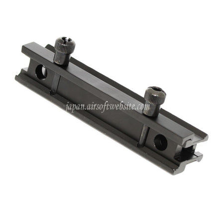Airsoft Website 20mm 14スロット 0.8インチ シースルーミニライザーマウント 20mmレールシステム対応 ブラック