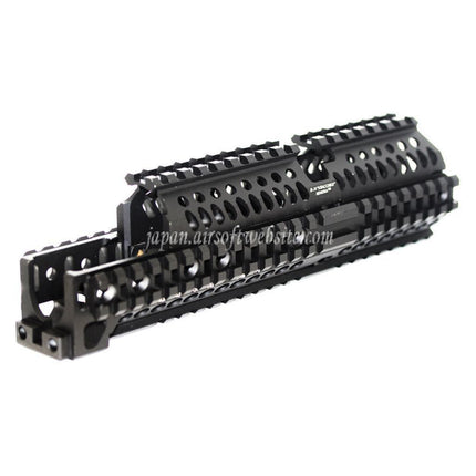 Airsoft Website 260mm CNCアルミ製 Zenスタイルハンドガードレールシステム GHK LCT 東京マルイ E&L CYMA AKシリーズ電動ガン対応 ブラック