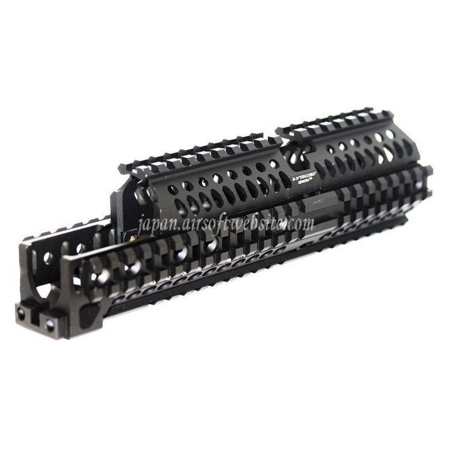Airsoft Website 260mm CNCアルミ製 Zenスタイルハンドガードレールシステム GHK LCT 東京マルイ E&L CYMA AKシリーズ電動ガン対応 ブラック