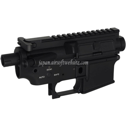 E&C マリーン M4A1 メタルボディレシーバーセット(ロゴ刻印入り)  E&C 東京マルイ M4 M16 シリーズ AEG ライフル エアソフトガンに適合  ブラック