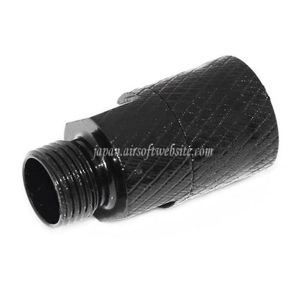 Airsoft Website バレルサイレンサーコンペンセイターアダプター (+11mm → -14mm) レンチ付き WE GBB / DOUBLE BELL / KSC M9シリーズピストル対応