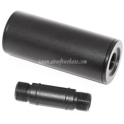 AIRSOFT WEBSITE タイプサイレンサー -/+14mm CW/CCW（正ネジ/逆ネジ） アダプター付き  東京マルイ WELL R2 Vz61 スコーピオン AEP サブマシンガンに適合