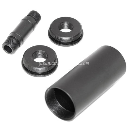 AIRSOFT WEBSITE タイプサイレンサー -/+14mm CW/CCW（正ネジ/逆ネジ） アダプター付き  東京マルイ WELL R2 Vz61 スコーピオン AEP サブマシンガンに適合
