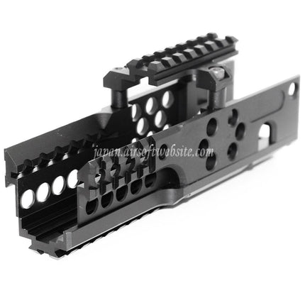Airsoft Website 206mm CNCアルミ RIS RASハンドガードレールシステム A&K対応PKM AEGライフル ブラック