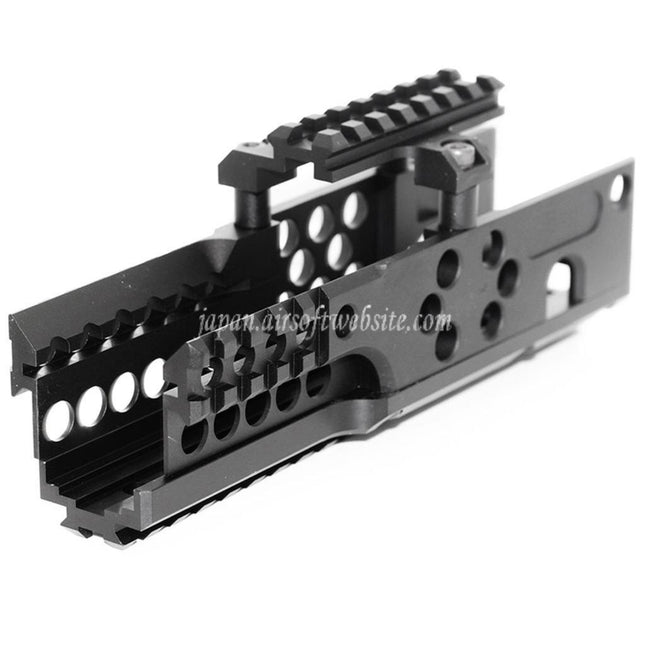 Airsoft Website 206mm CNCアルミ RIS RASハンドガードレールシステム A&K対応PKM AEGライフル ブラック