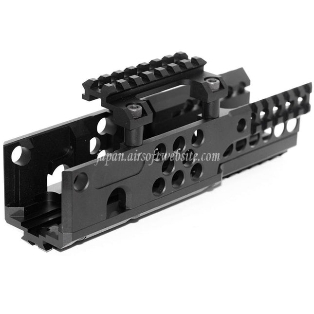 Airsoft Website 206mm CNCアルミ RIS RASハンドガードレールシステム A&K対応PKM AEGライフル ブラック
