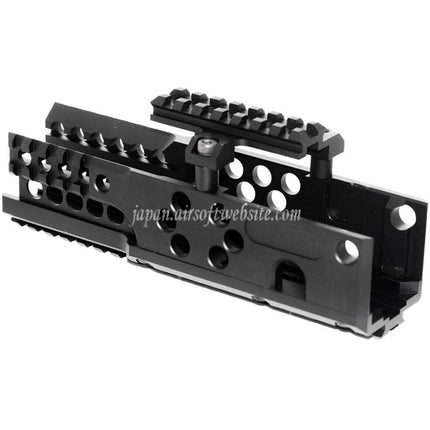 Airsoft Website 206mm CNCアルミ RIS RASハンドガードレールシステム A&K対応PKM AEGライフル ブラック