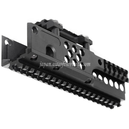 Airsoft Website 206mm CNCアルミ RIS RASハンドガードレールシステム A&K対応PKM AEGライフル ブラック