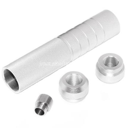 Airsoft Website 146mm 5.75インチ ノイズダンピングボウル サプレッサー サイレンサー（+/-14mm 時計回り/反時計回りネジ付きバレル）