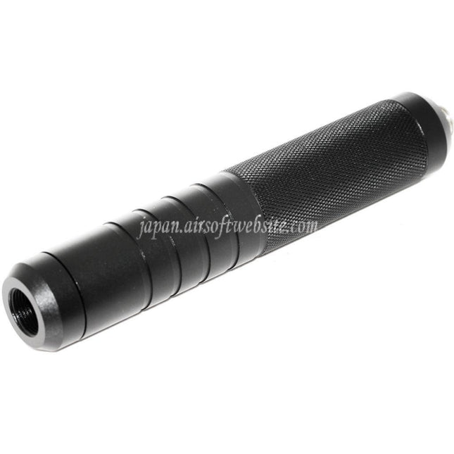 AIRSOFT WEBSITE 146mm 5.75インチ ノイズダンピングボウル サプレッサー サイレンサー（+/-14mm 時計回り/反時計回りネジ付きバレル）