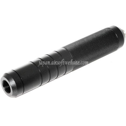 Airsoft Website 146mm 5.75インチ ノイズダンピングボウル サプレッサー サイレンサー（+/-14mm 時計回り/反時計回りネジ付きバレル）