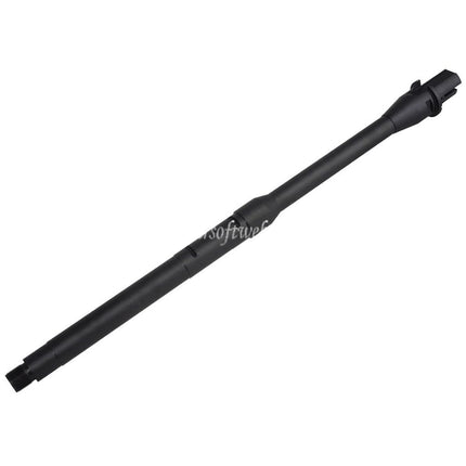 5KU 14.5インチ アルミニウム アウターバレル -14mm CCW 反時計回りねじ      M4 M16シリーズの電動ガンに適しています   ブラック