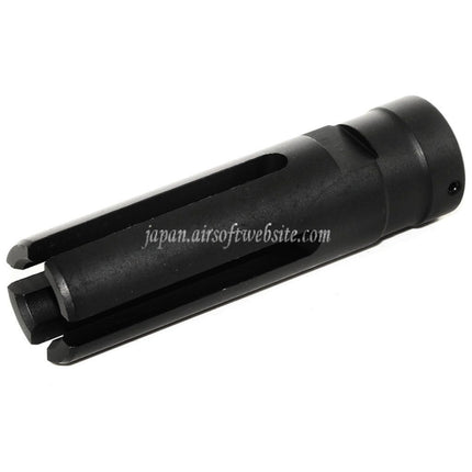 GOLDEN EAGLE 80mm 4プロング G36 マズルブレーキ フラッシュハイダー -14mm CCW 反時計回りネジ式バレル ライフル エアソフト ブラック