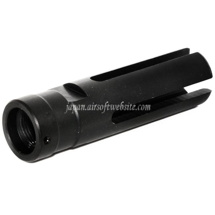 GOLDEN EAGLE 80mm 4プロング G36 マズルブレーキ フラッシュハイダー -14mm CCW 反時計回りネジ式バレル ライフル エアソフト ブラック