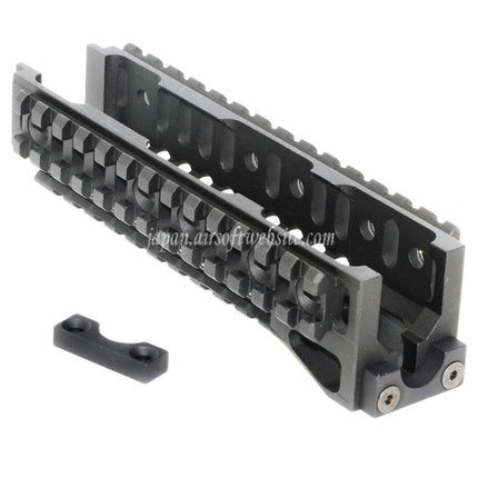 5KU CNC 160mm B-10Mスタイル ロワーハンドガードレールシステム AKシリーズ AEG GBBライフル用 エアソフト ブラック
