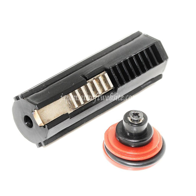 Airsoft Website 15フルティースピストン（スチール7ティース）ピストンヘッド（バージョン2/3 V2 V3 AEGギアボックスライフルに対応）