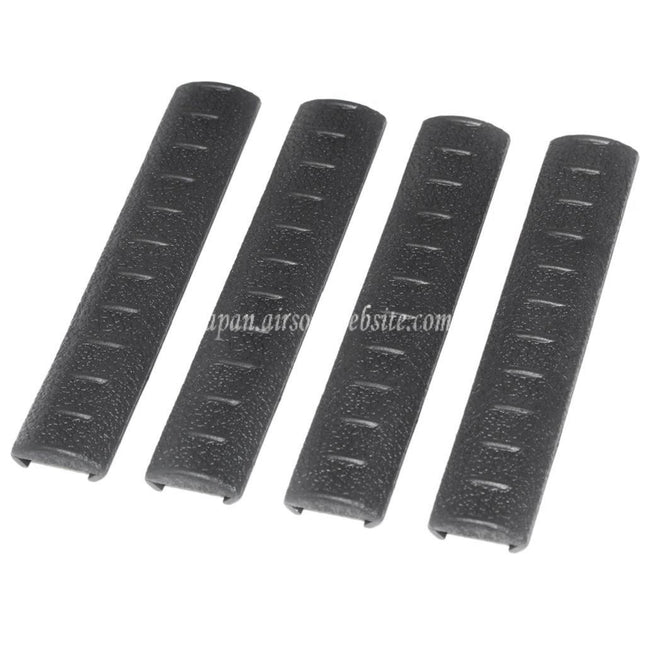 APS 4個セット カット可能 150mm KACラバーレールカバー 20mmレールシステム対応 ブラック