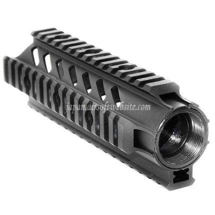 APS CNCアルミ 176mm 7インチOD フリーフロートハンドガードレールシステム M4 M16シリーズ AEGライフル エアソフトガン ブラック