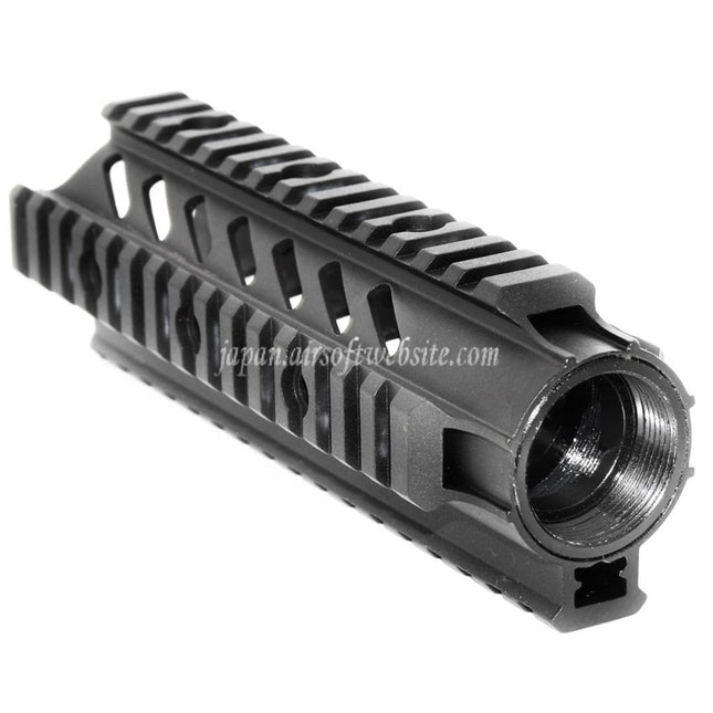 APS CNCアルミ 176mm 7インチOD フリーフロートハンドガードレールシステム M4 M16シリーズ AEGライフル エアソフトガン ブラック