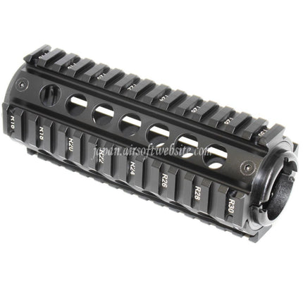APS CNC 155mm RISハンドガードレールシステム M4 M16シリーズ AEGライフル エアソフトガン ブラック