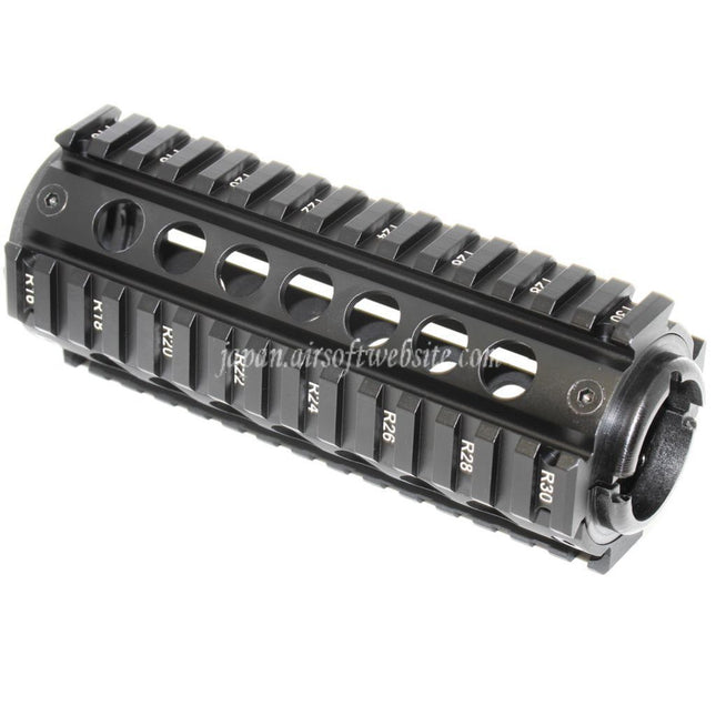 APS CNC 155mm RISハンドガードレールシステム M4 M16シリーズ AEGライフル エアソフトガン ブラック