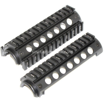 APS CNC 155mm RISハンドガードレールシステム M4 M16シリーズ AEGライフル エアソフトガン ブラック