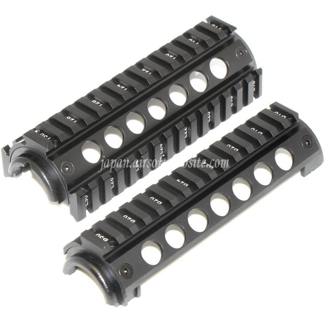 APS CNC 155mm RISハンドガードレールシステム M4 M16シリーズ AEGライフル エアソフトガン ブラック
