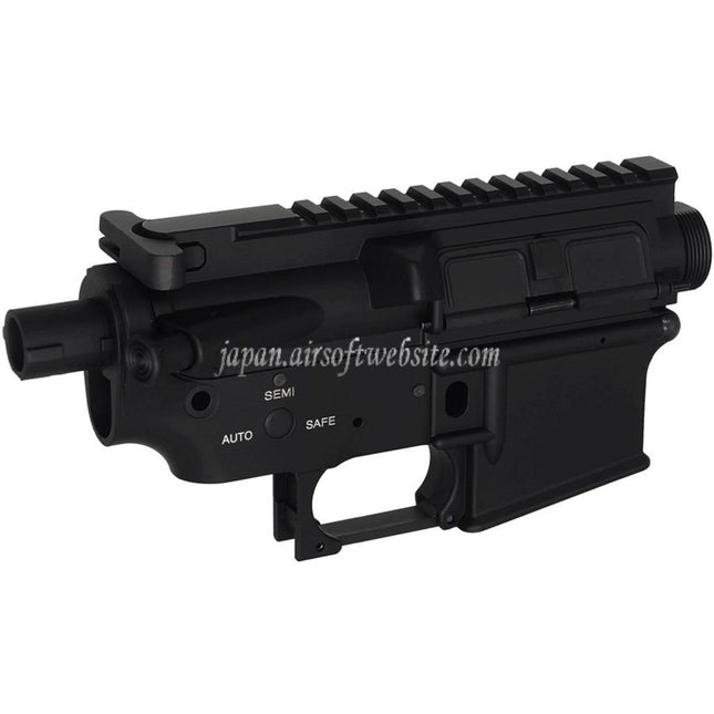 E&C マリーン M4A1 メタルボディレシーバーセット(レーザーロゴ)  E&C 東京マルイ M4 M16 シリーズ AEG ライフル エアソフトガンに適合  ブラック