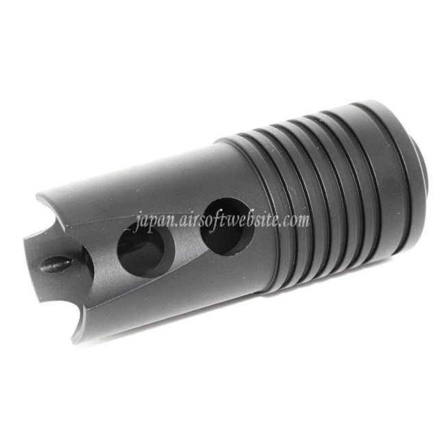 CYMA スチールストライクフラッシュハイダー -14mm CCW 反時計回りネジ式バレルライフルに対応 ブラック