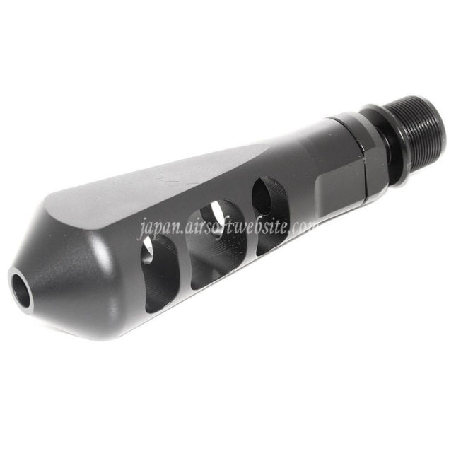 Airsoft Website 107mm タンカー フラッシュハイダー -14mm 逆ネジバレル ライフル用