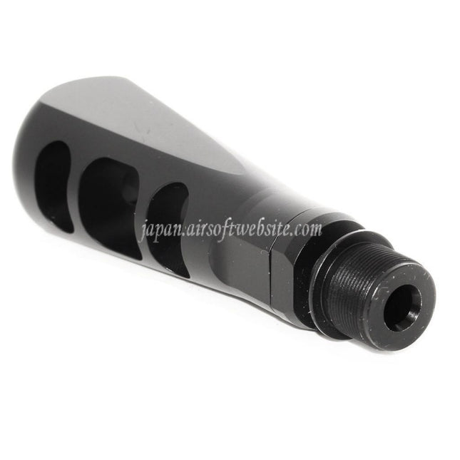 Airsoft Website 107mm タンカー フラッシュハイダー -14mm 逆ネジバレル ライフル用
