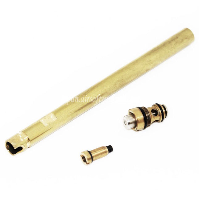 DOUBLE BELLインナーバレル（マガジンバルブ付き）は、DOUBLE BELL、WESTERN ARMS (WA)、WE、KSC M92FSシリーズ GBBピストル（エアソフトガン）に適合します