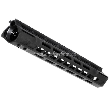 APS CNC 13.5インチ PER Phantom 4.0 M-LOKハンドガードレールシステム APS CYMA G&P JG 東京マルイ M4 M16シリーズ AEGライフル エアソフトガン対応 ブラック