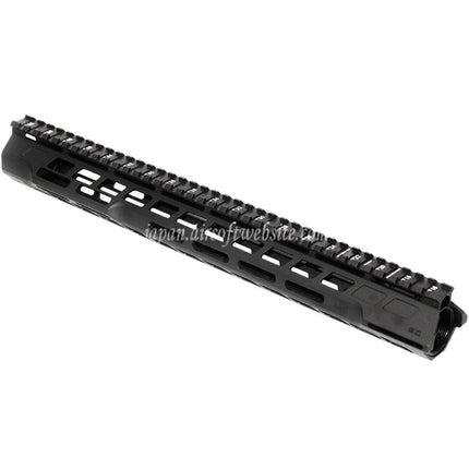 APS CNC 15インチ PER Phantom 5.0 M-LOKハンドガードレールシステム APS CYMA G&P JG 東京マルイ M4 M16シリーズ AEGライフル エアソフトガン対応 ブラック