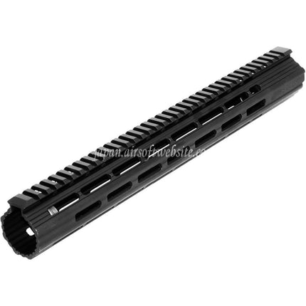 APS CNC 15インチ Boar 2.0 M-LOKハンドガードレールシステム APS、CYMA、G&P、JG、東京マルイM4、M16シリーズAEGライフル エアソフトガン ブラック